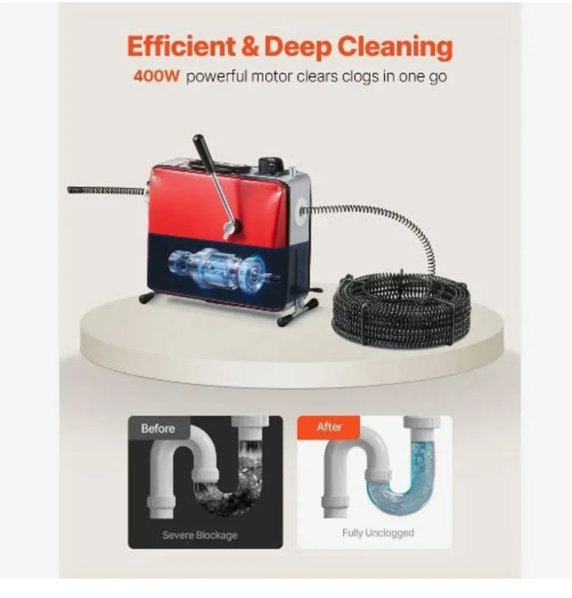 Drain Cleaner Machine, 400W - Image 2