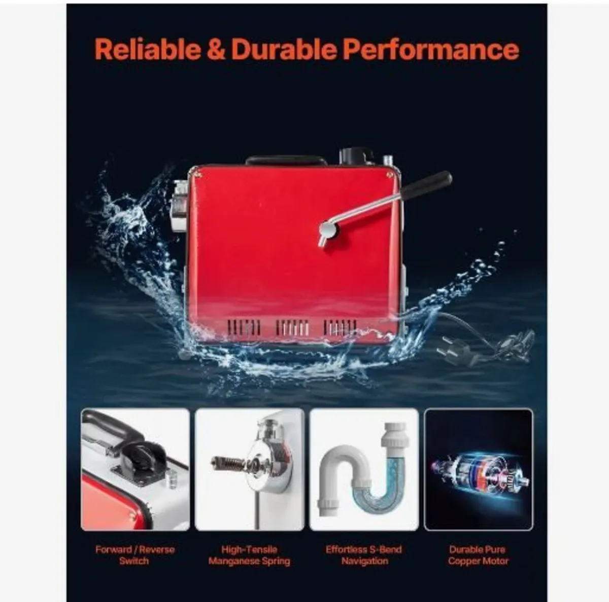 Drain Cleaner Machine, 400W - Image 4