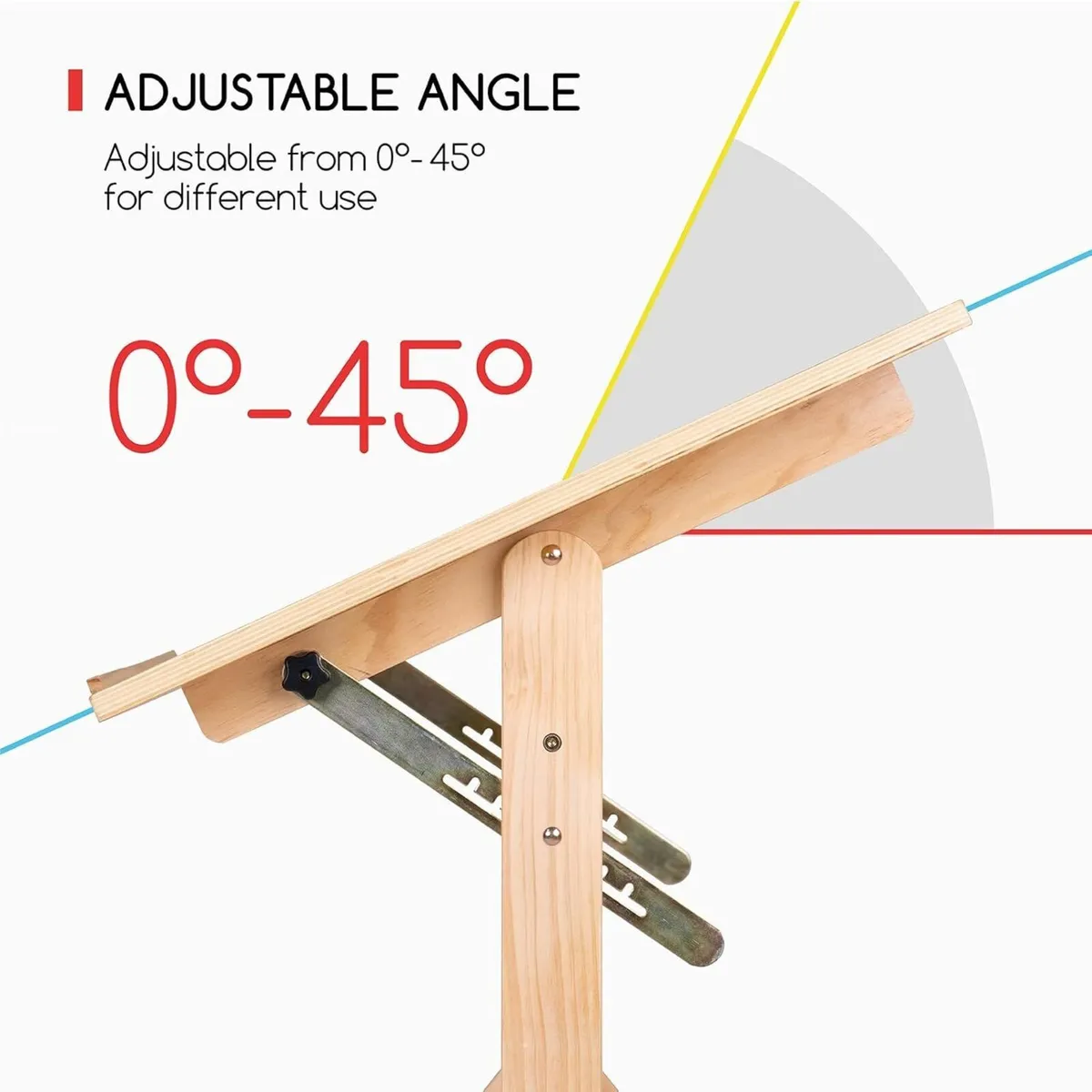 Solid Wood Drafting Table - 35.5 x 23.5 Artist - Image 4