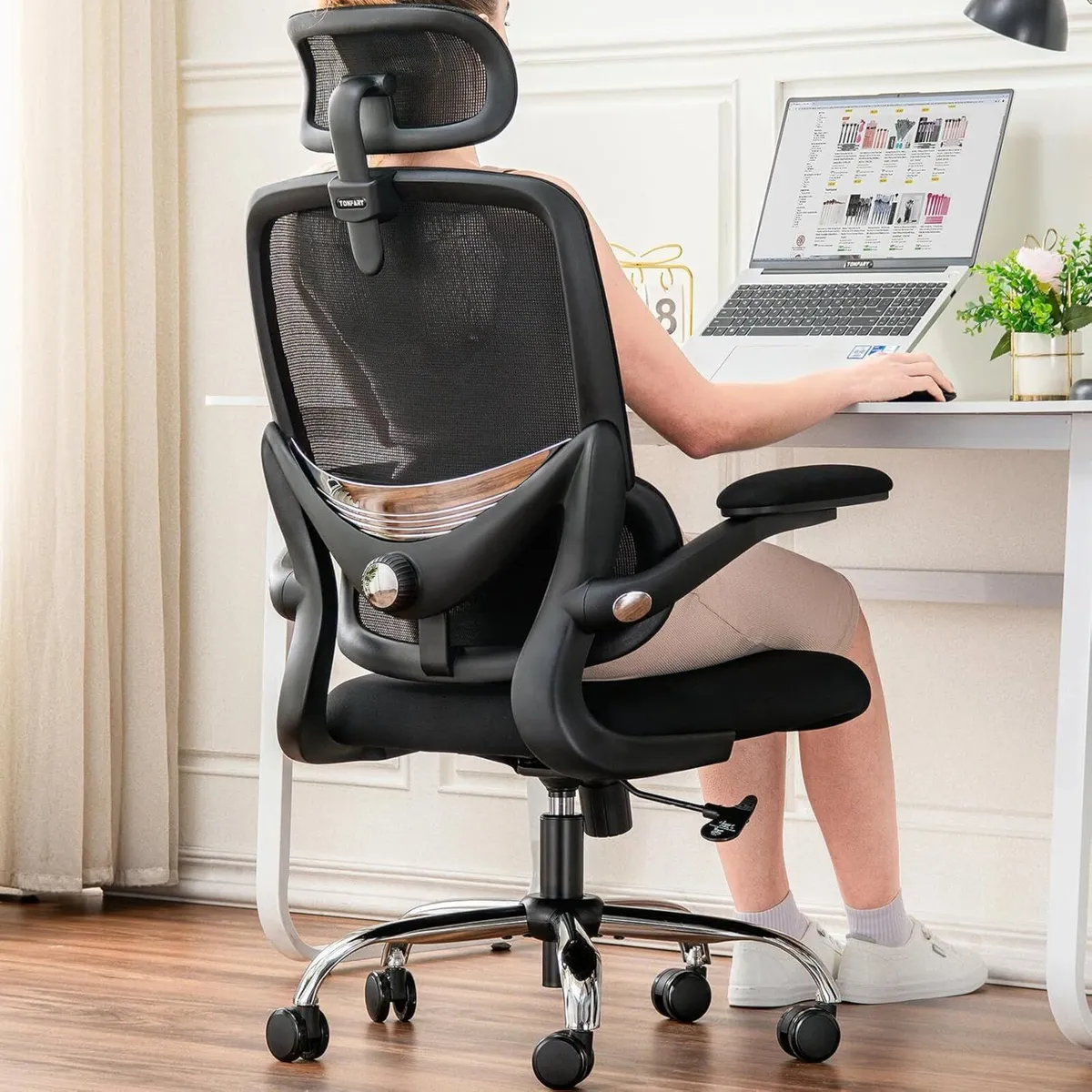 Ergonomic Office Chair - High Back Mesh Design - Image 1
