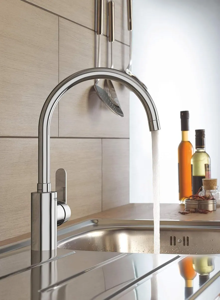 Get – 1 Lever Kitchen Mixer Tap (High C-Spout - Image 2