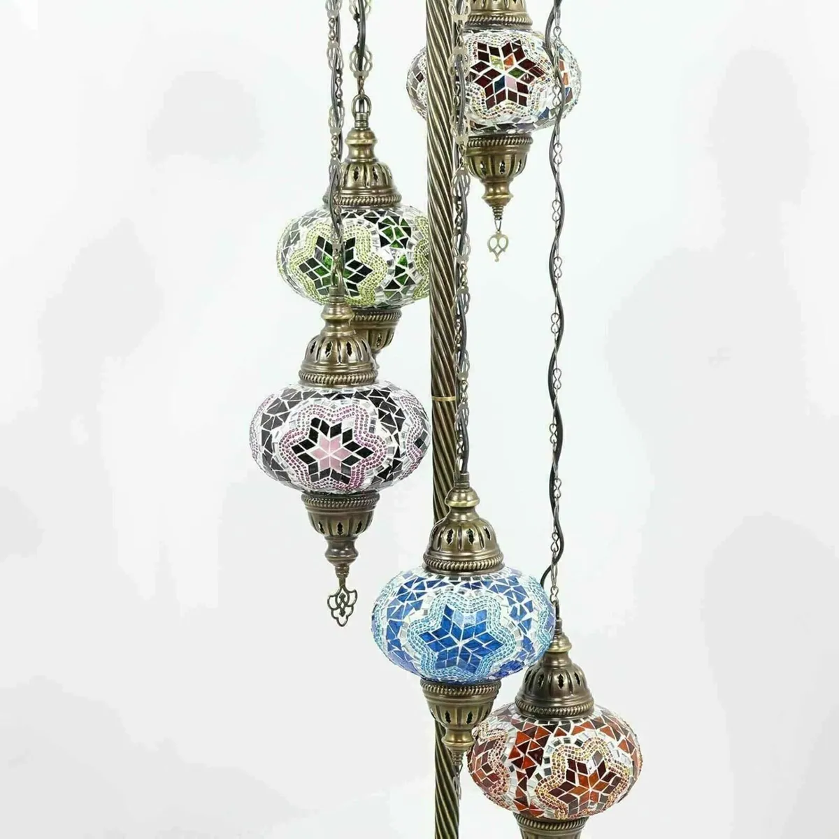 Turkish Moroccan Mosaic Floor Lamp Light Handmade - Image 4