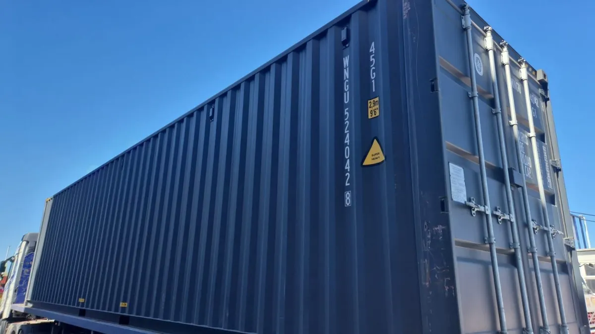 New 40FT High Cube Dark Grey x 2 - Image 1
