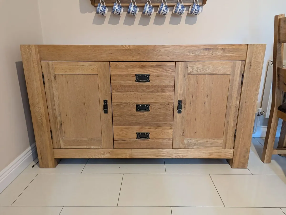 Solid Oak Sideboard - Image 1