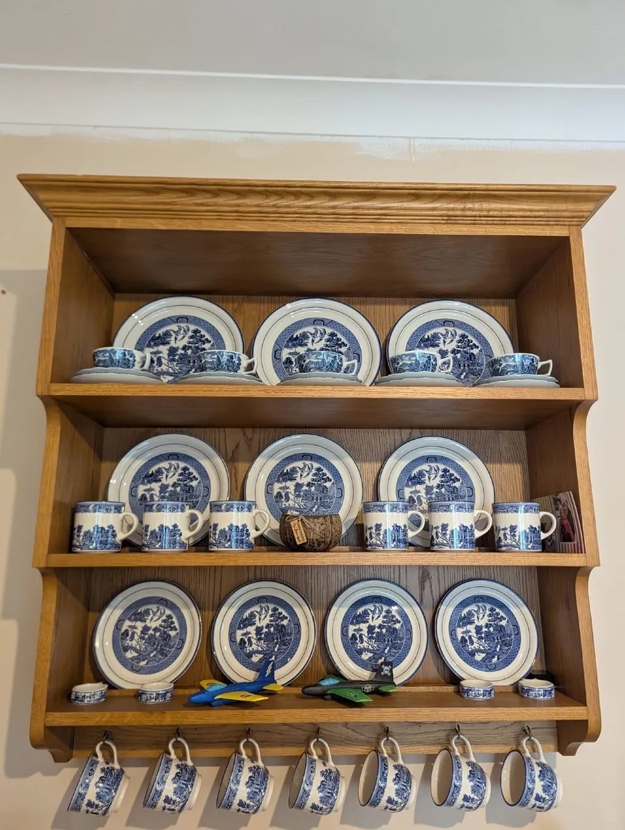 Solid Oak wall-mounted Dresser Unit - Image 1