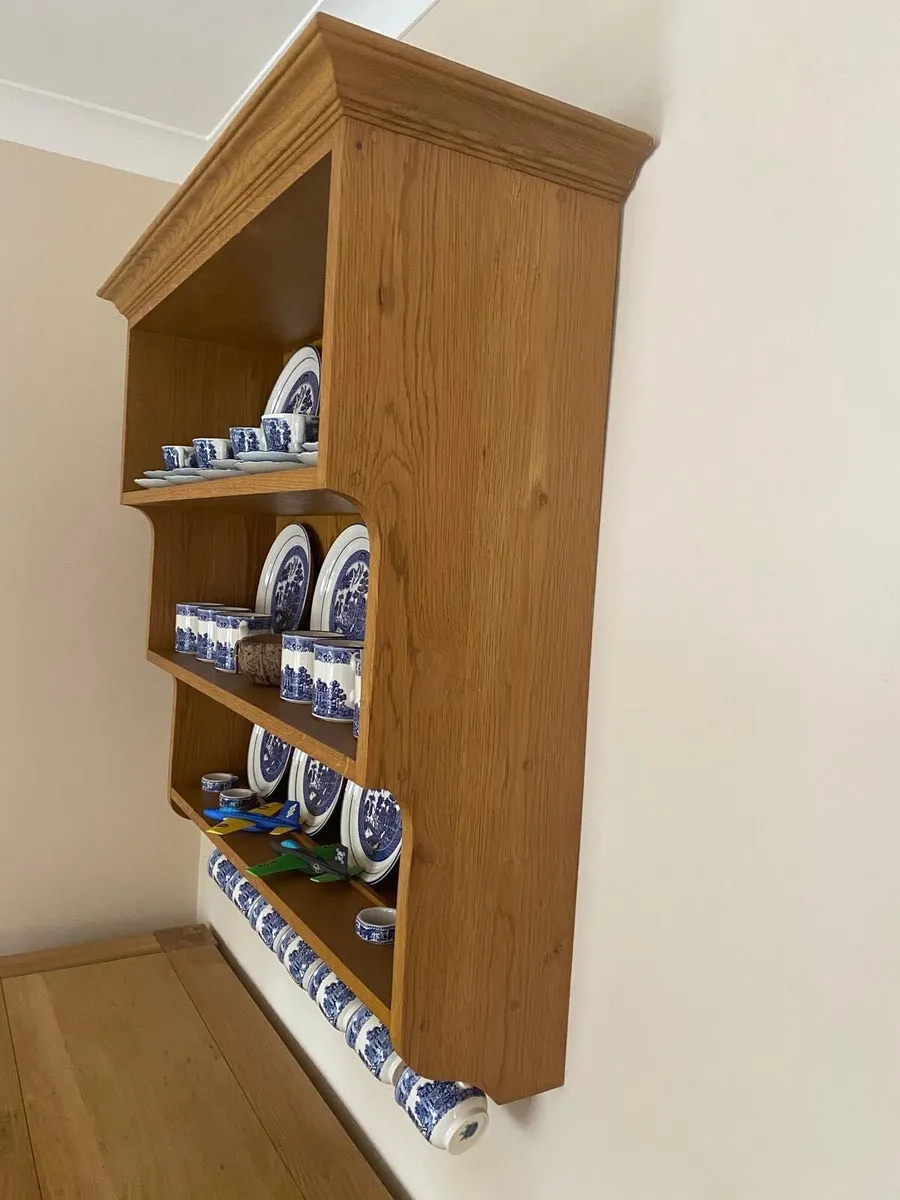 Solid Oak wall-mounted Dresser Unit - Image 2