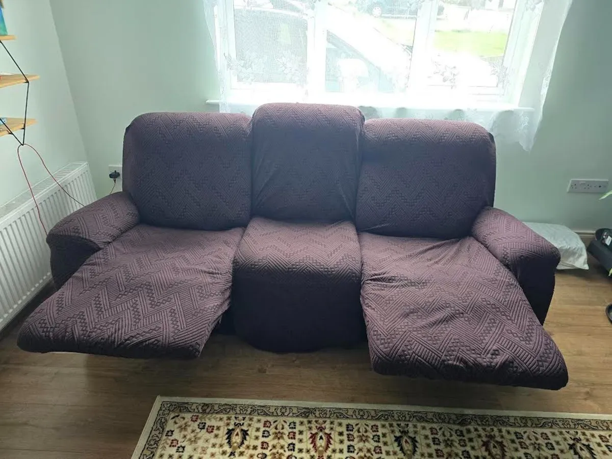 Recliner 3 seater sofa - Image 2