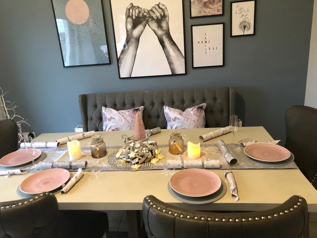 Dining chairs and dining couch - Image 2
