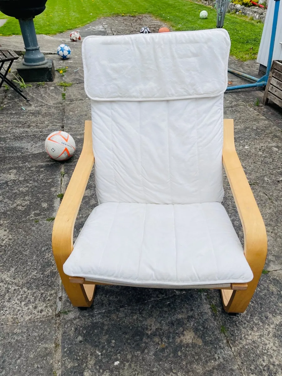 IKEA Chair and Footstool - Image 4