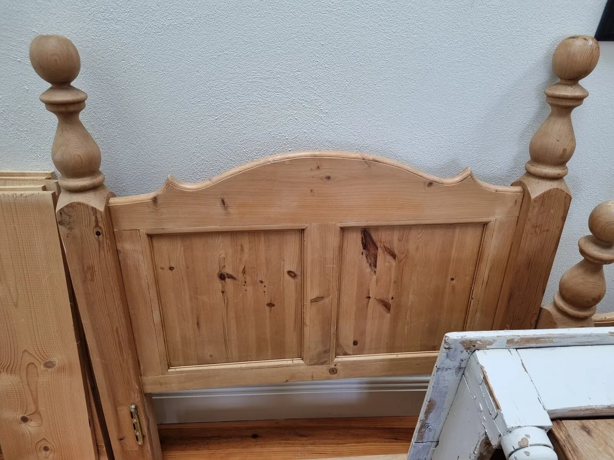 Pine Single Bed and Mattress - 3ftx6ft - Image 2