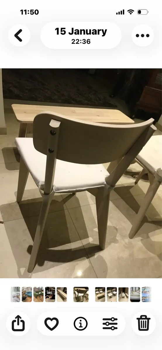 IKEA BENCH & 2 CHAIRS - Image 4