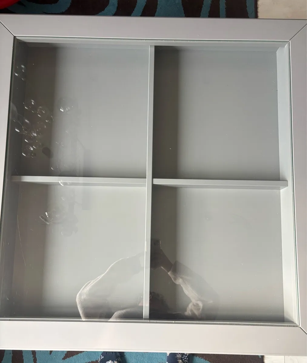 Ikea grey glass coffee table - Image 4