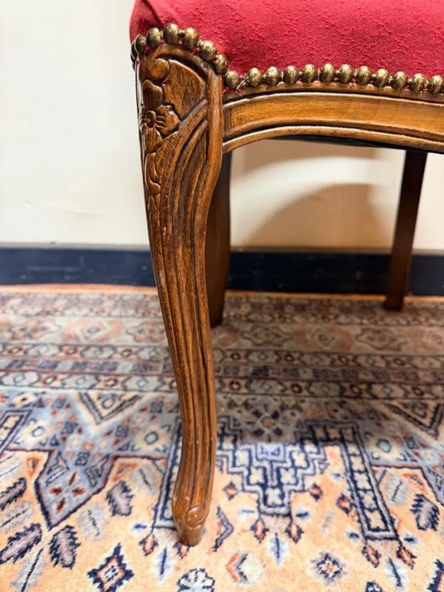Pair of Vintage French Carved Armchairs - Image 4