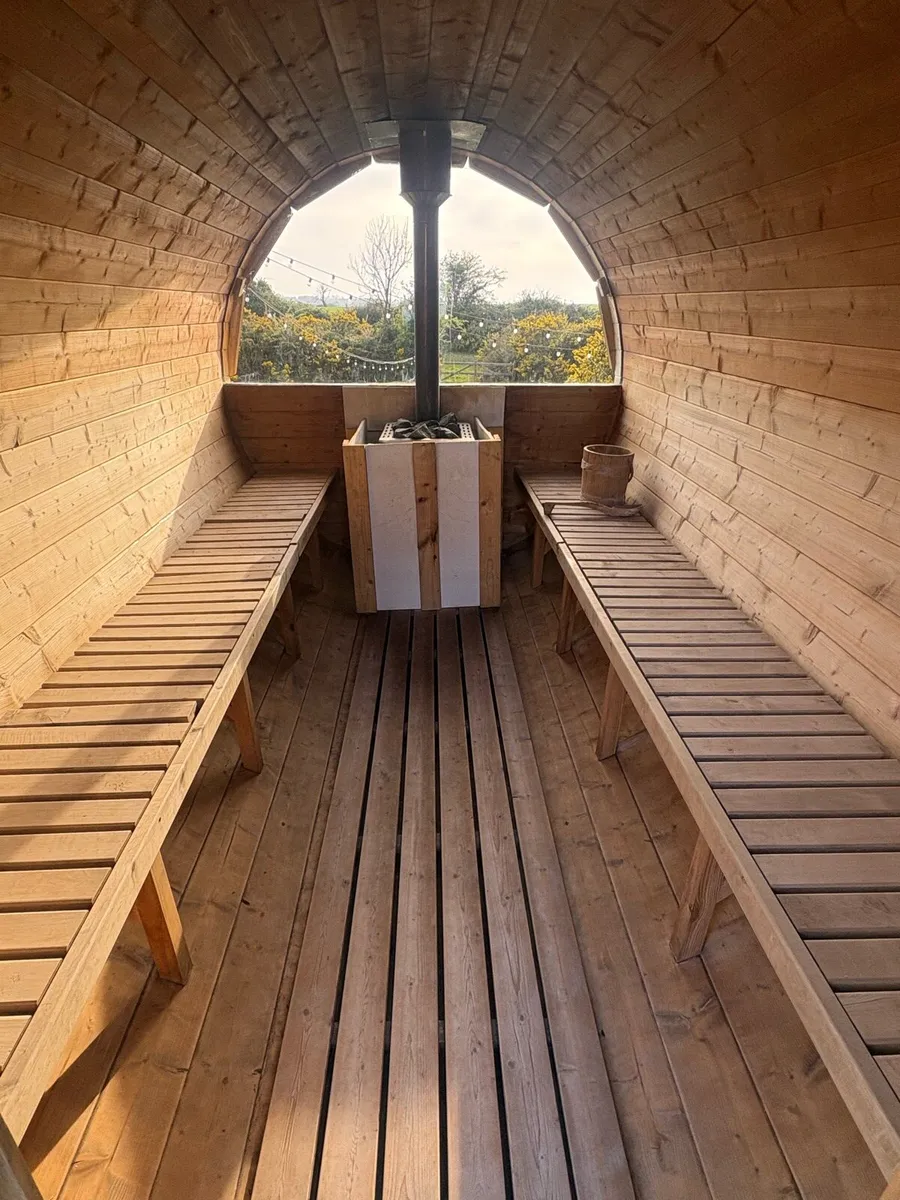 Mobile 12 person Sauna with Trailor - Image 1