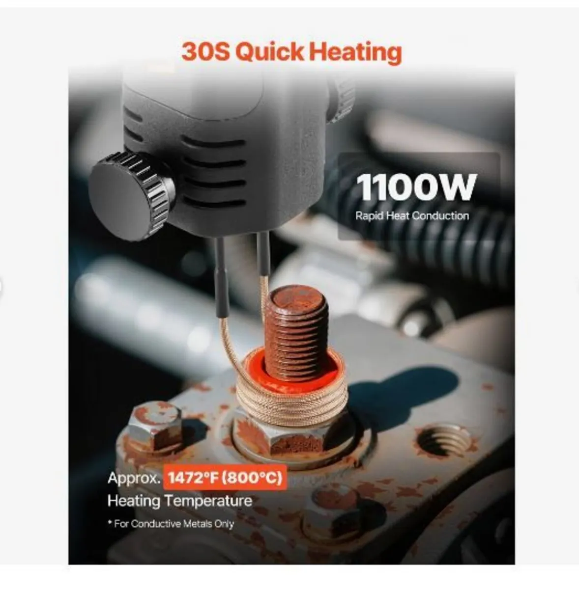Induction Heater Bolt Removal, 1100W 230V - Image 2
