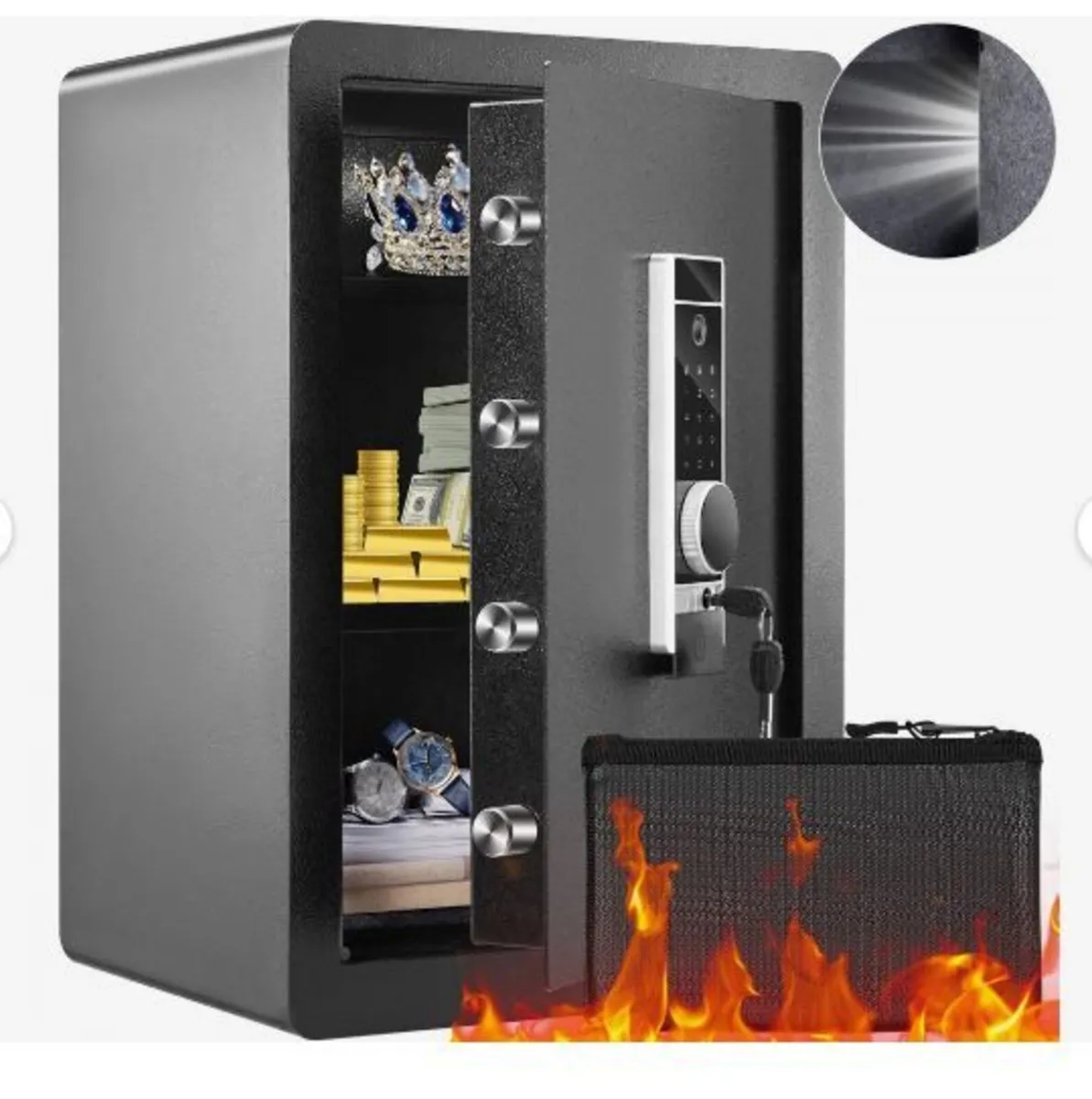 Safe, 62 L Home Safe, Steel Security Safe - Image 3