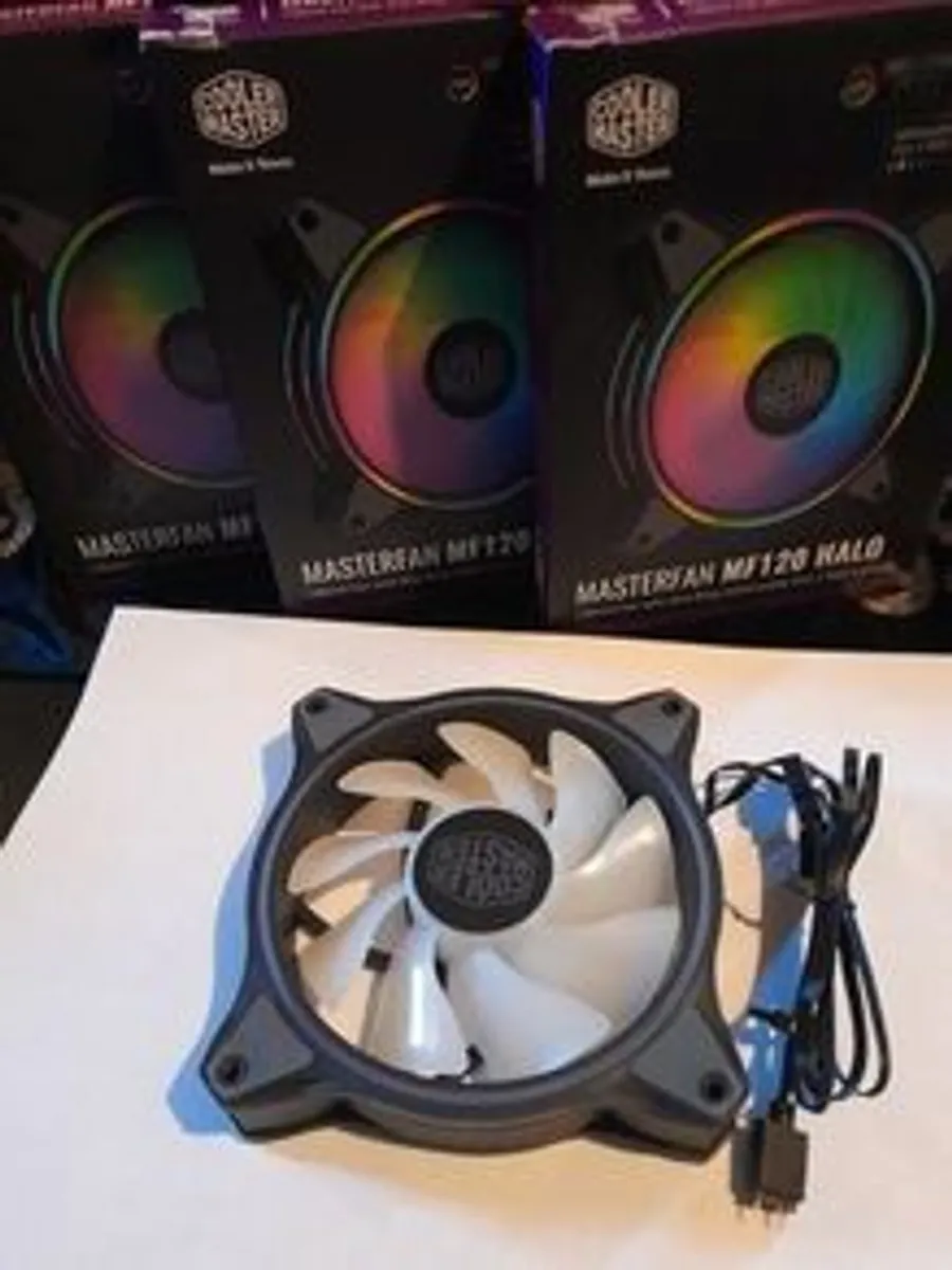 pc fans Cooler Master Halo 3x 120mm+ RGB hub - Image 1