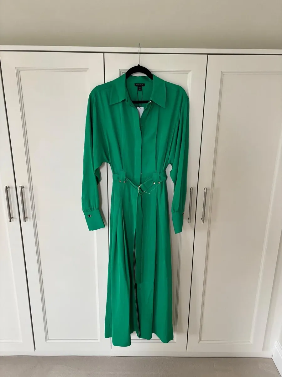Green Shirt Dress - Image 1