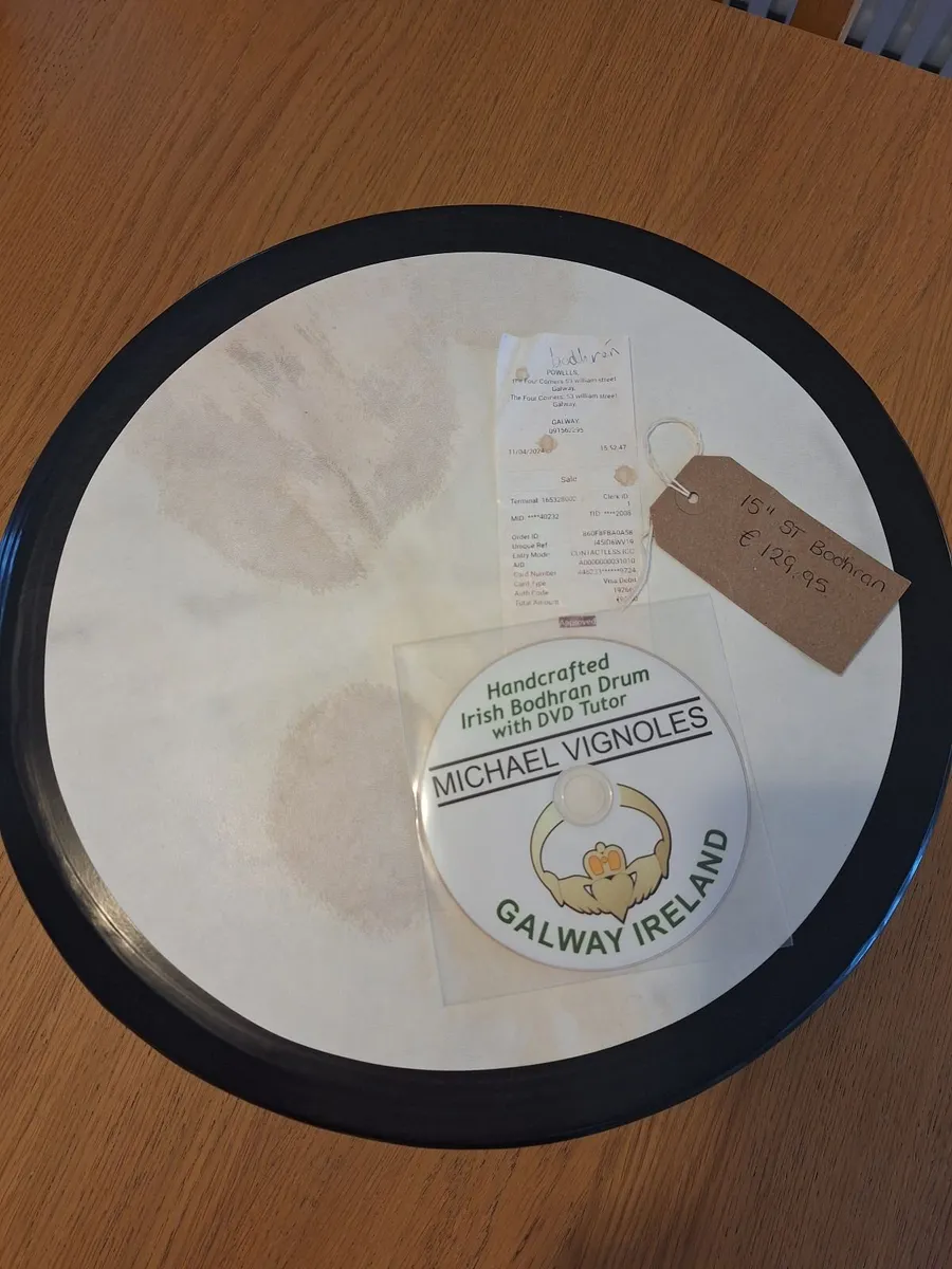 Irish-made 15" Beginner Bodhrán drum - Image 3