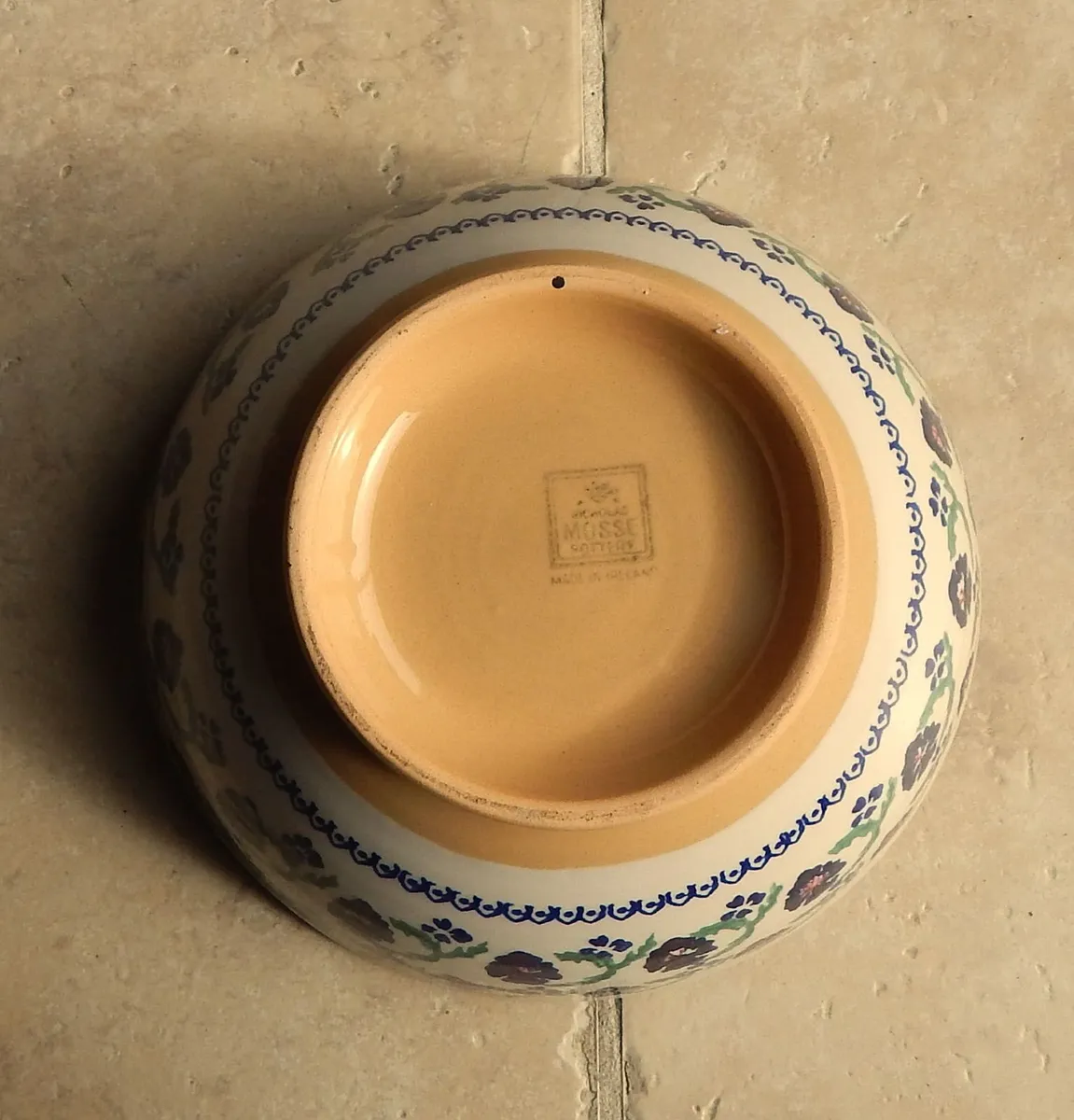 Nicholas Mosse Pansy Pattern Footed Pottery Bowl - Image 4