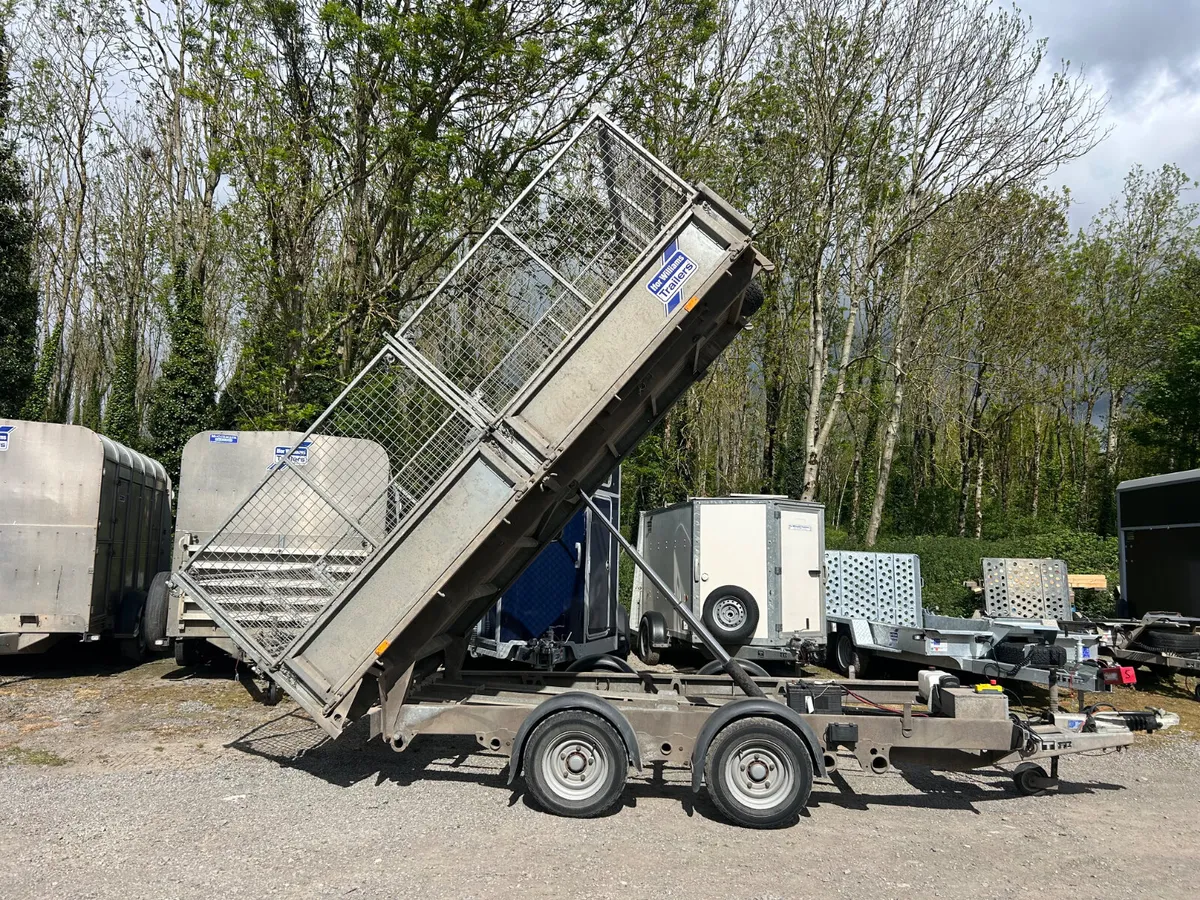 Ifor Williams 12x6 Tipping Trailer with Mesh Sides - Image 1