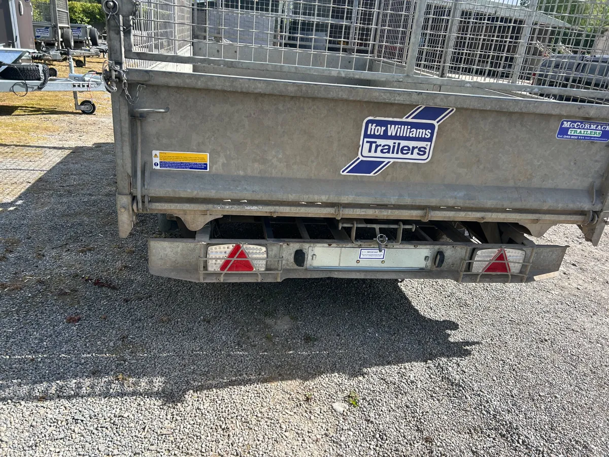 Ifor Williams 12x6 Tipping Trailer with Mesh Sides - Image 4