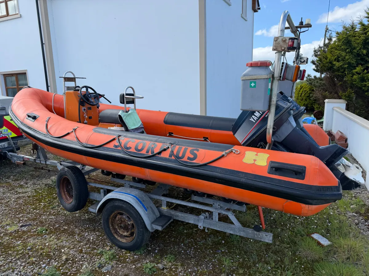 Humber 5.5m Rib twin 50hp Yamaha Autolube - Image 1