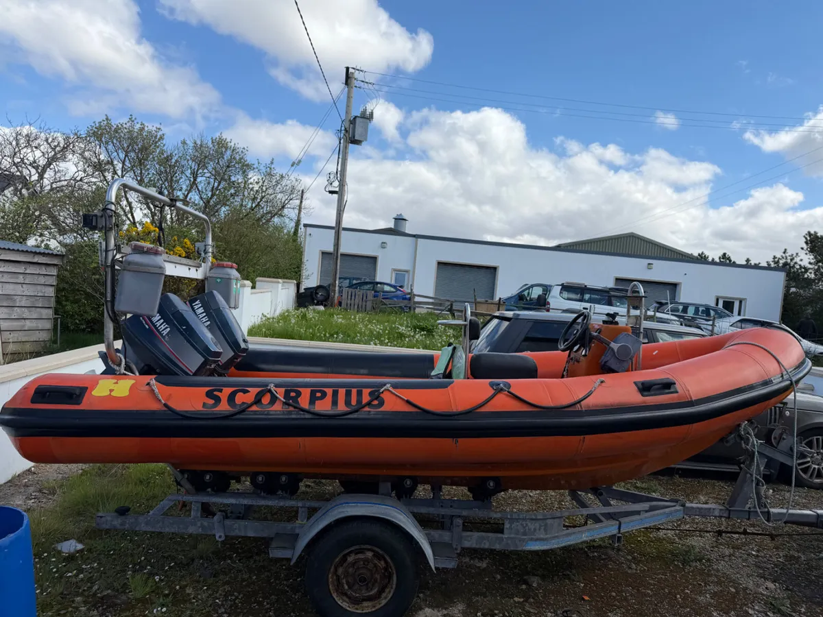 Humber 5.5m Rib twin 50hp Yamaha Autolube - Image 2