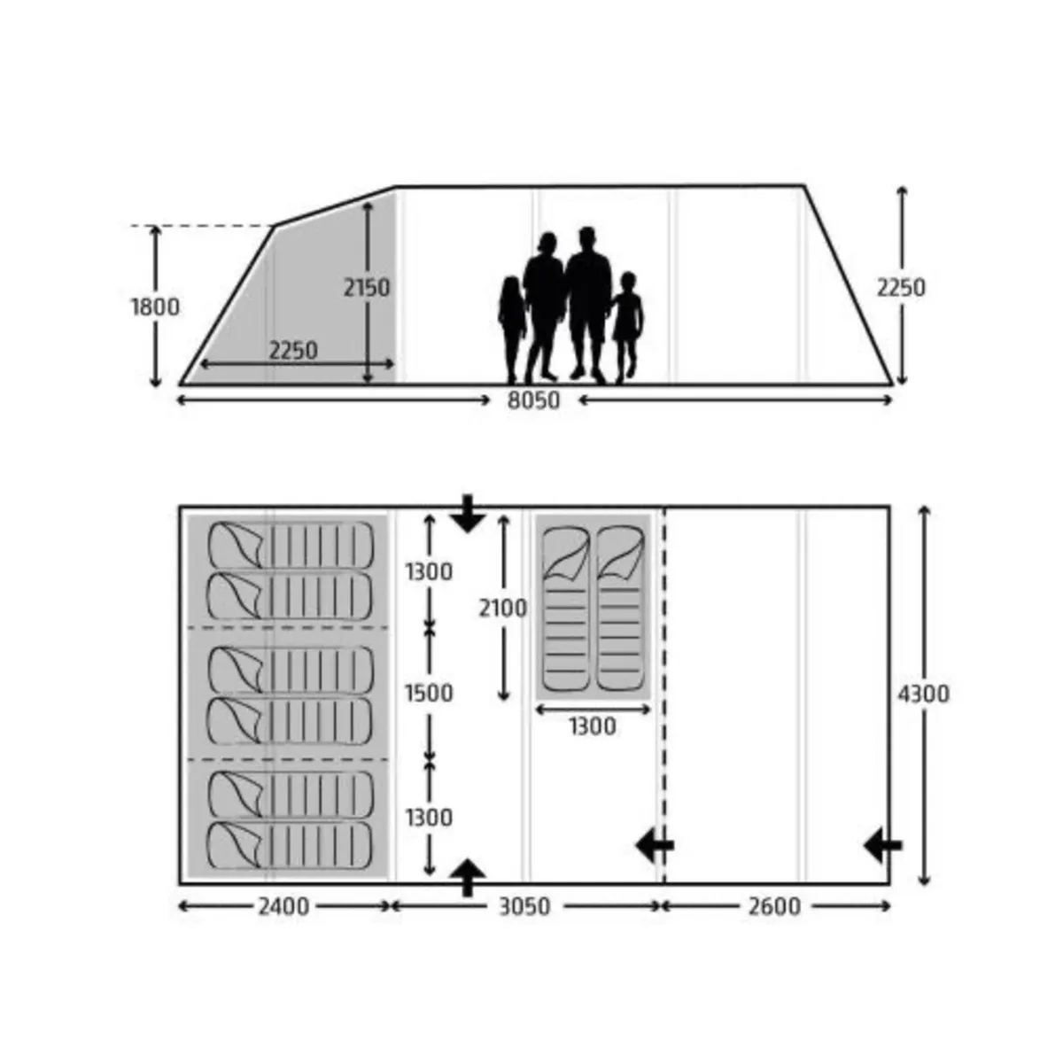 8 Man Air Tent + Full Camping Setup - Image 4