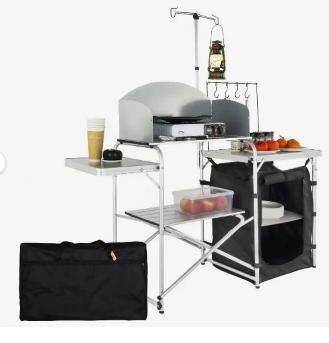 Camping Kitchen Table Folding Portable Cook - Image 1