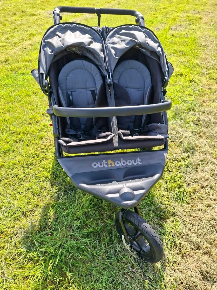 OUT N ABOUT DOUBLE BUGGY & BASSINET - Image 1