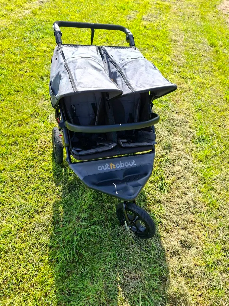 OUT N ABOUT DOUBLE BUGGY & BASSINET - Image 2