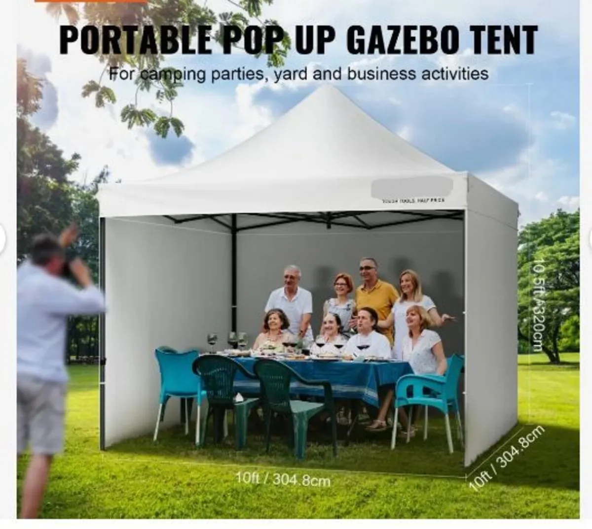 Pop Up Canopy Tent Outdoor Gazebo - Image 1