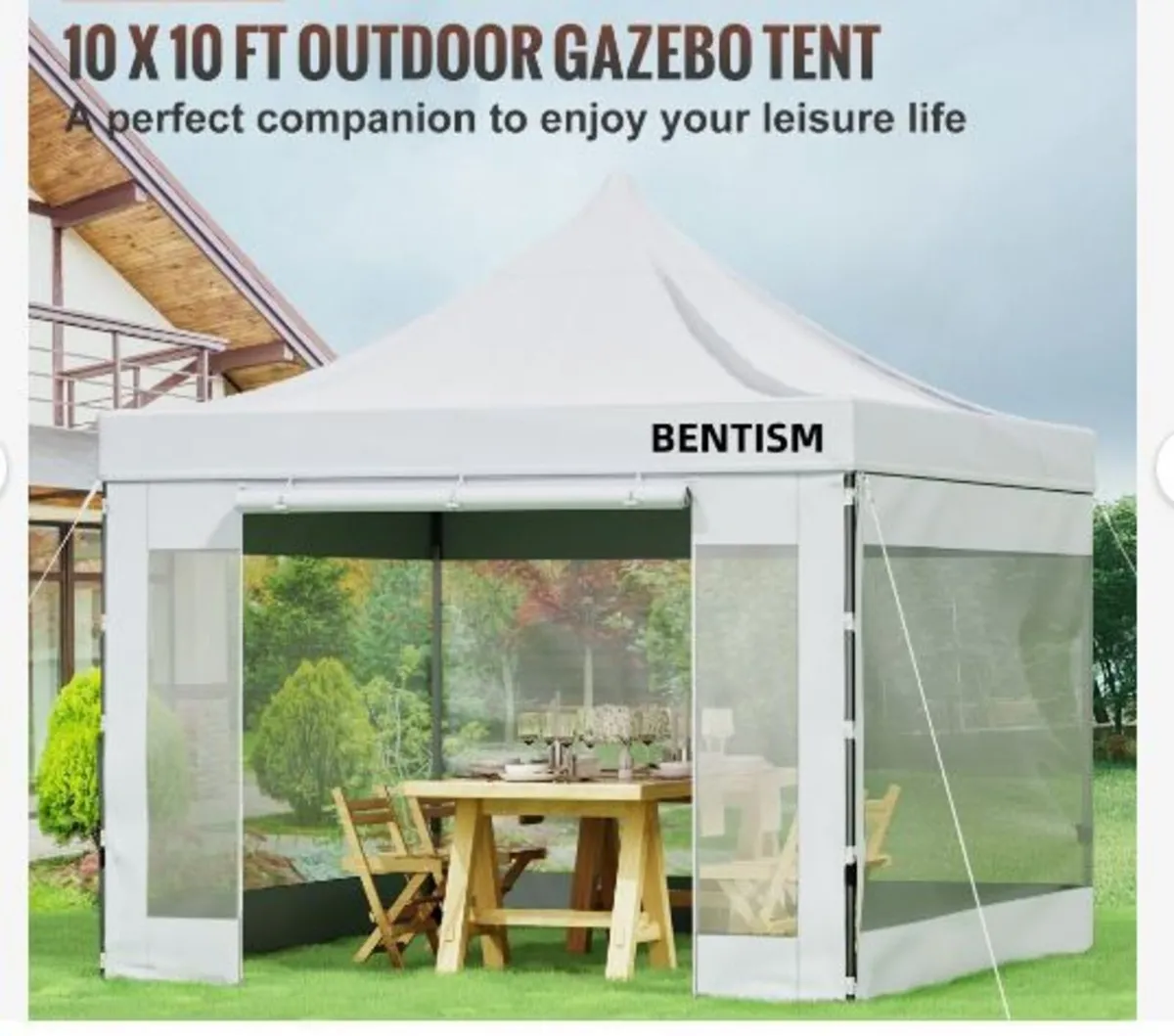 304.8 x 304.8 cm Pop Up Canopy Tent - Image 2