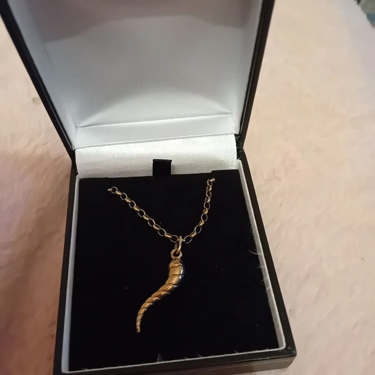 Lovely 9 CT Gold Chain and pendant - Image 1