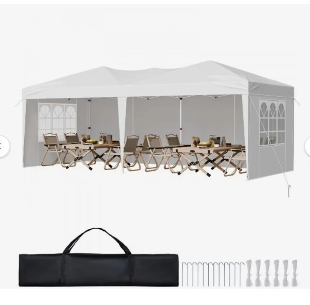 Pop Up Canopy, 5.9 x 2.96 m Instant Canopy - Image 3