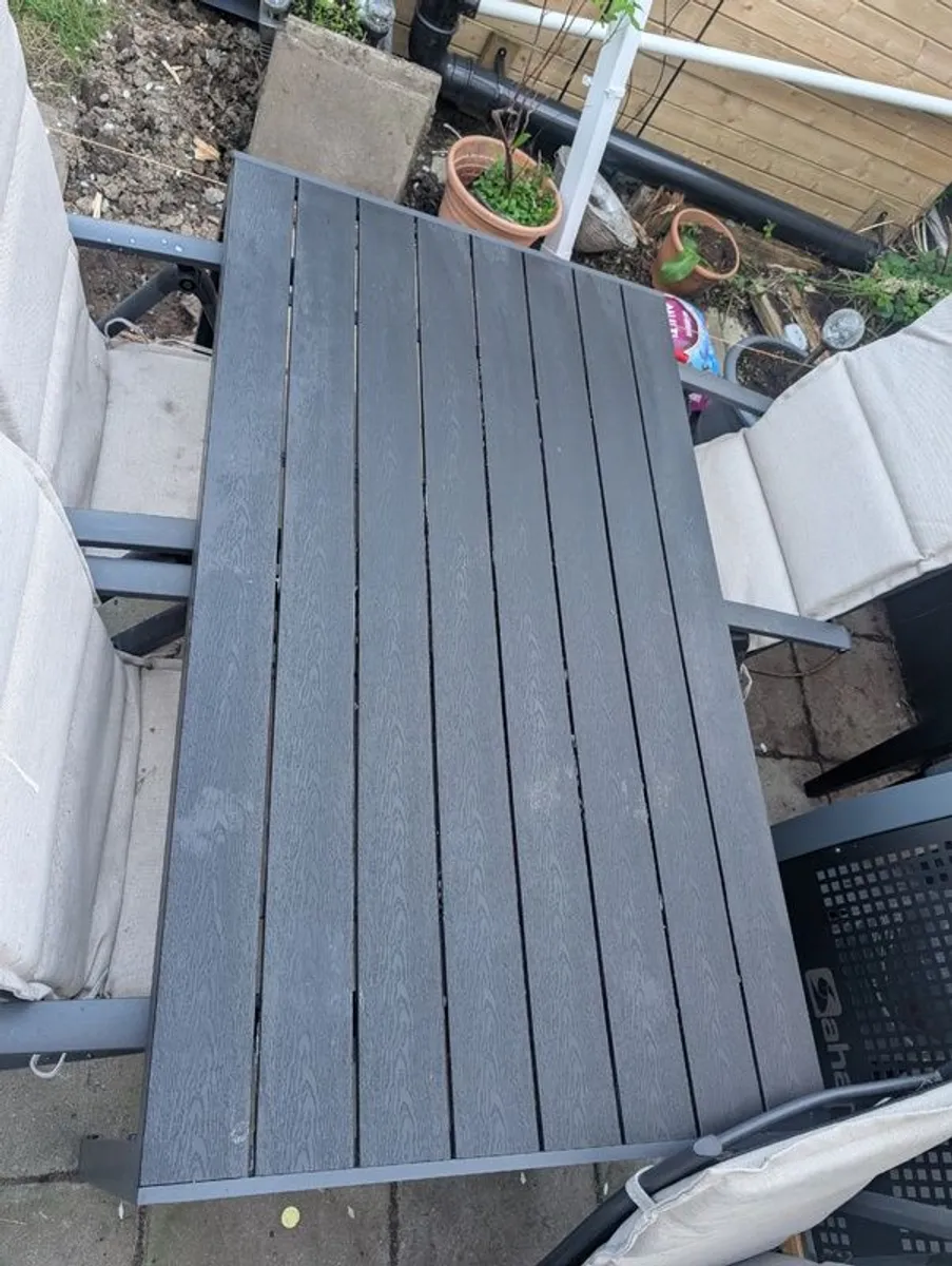 Garden Table with Reclining Chairs - Image 2