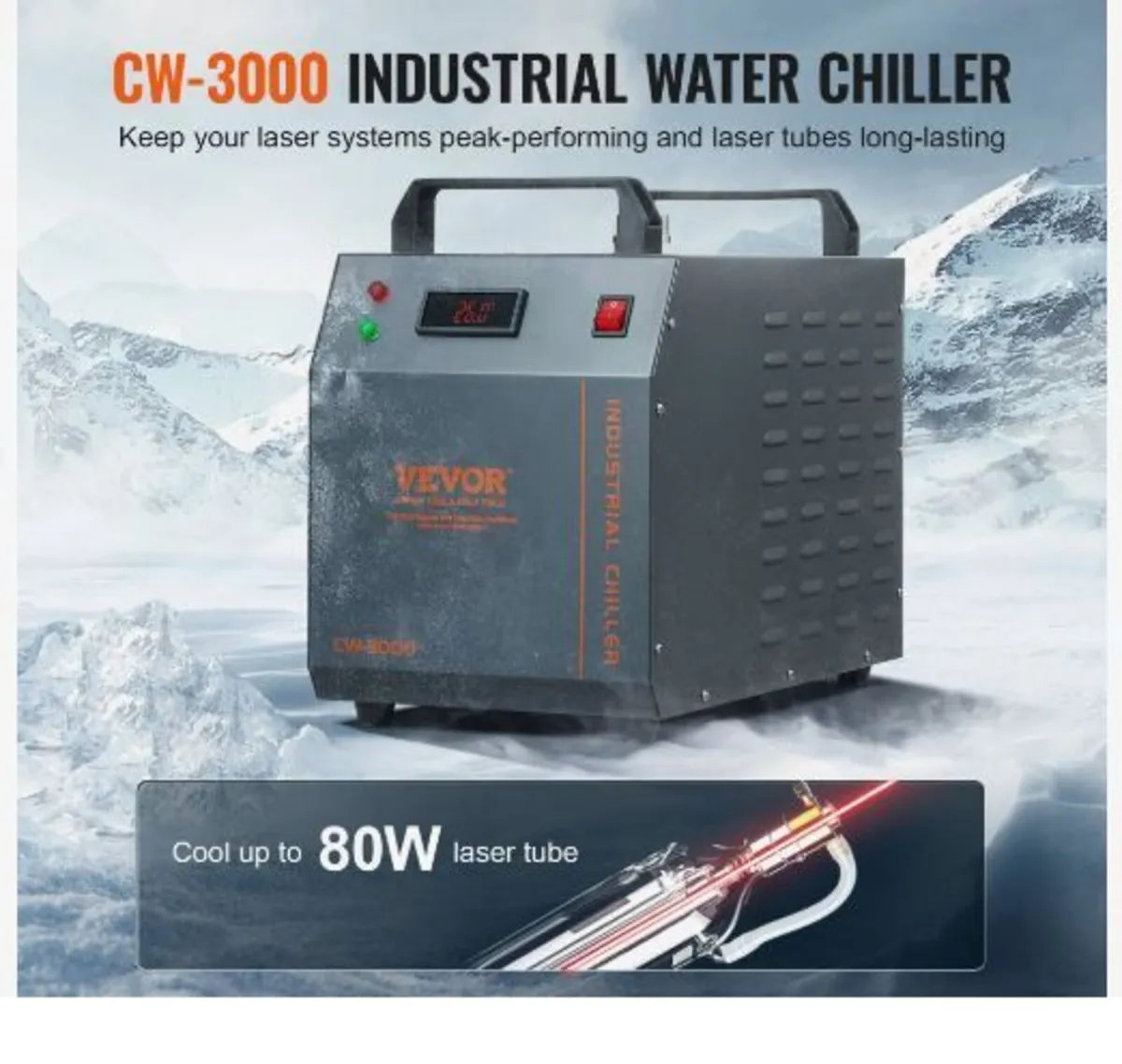 Industrial Water Chiller, CW-3000 - Image 2