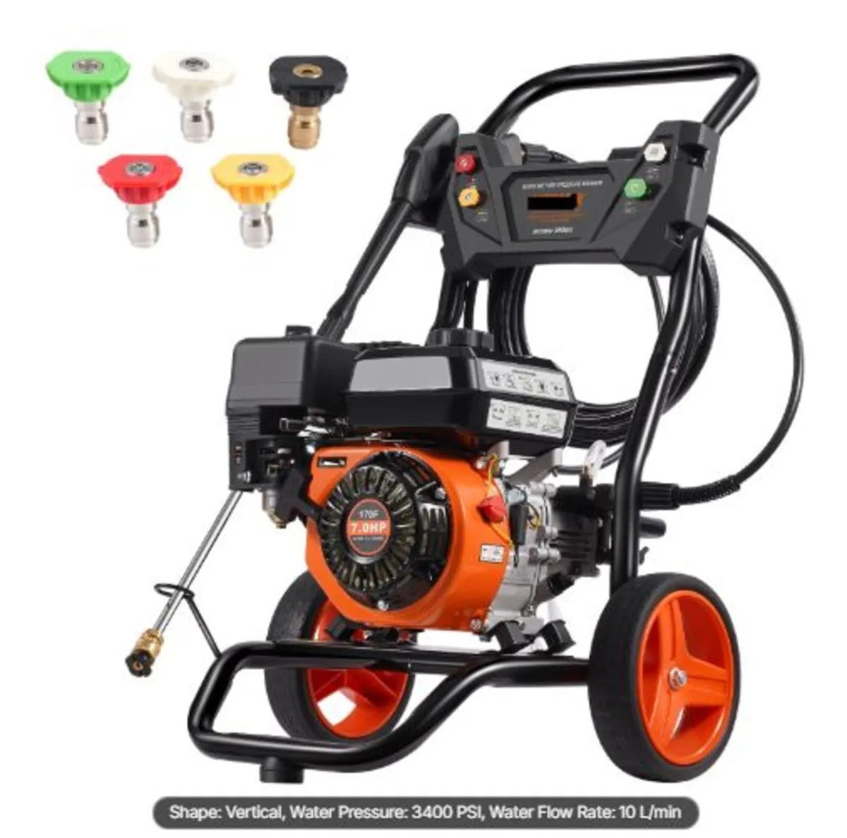 Gas Pressure Washer, 3400 PSI 2.6 GPM, Gas Powered - Image 1
