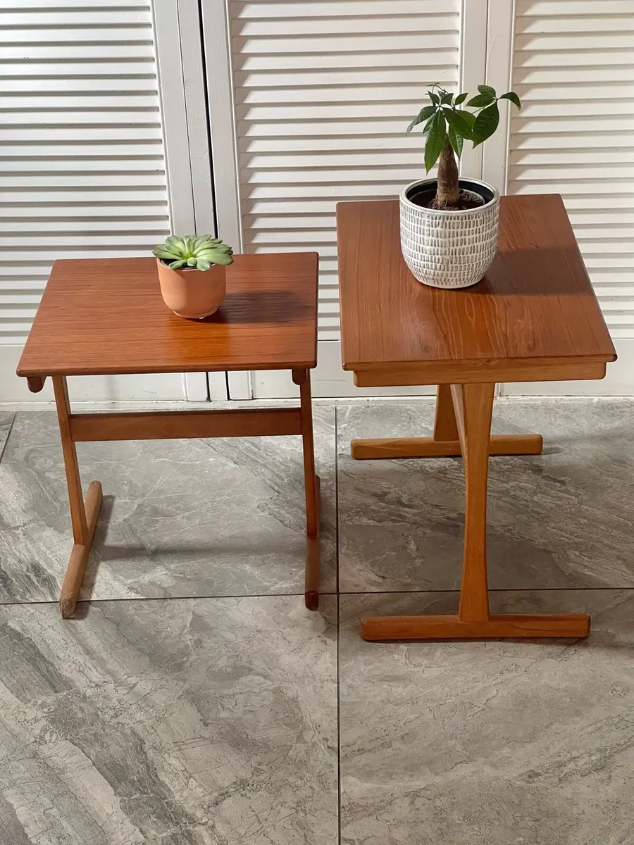 Mid century Danish side tables - Image 1