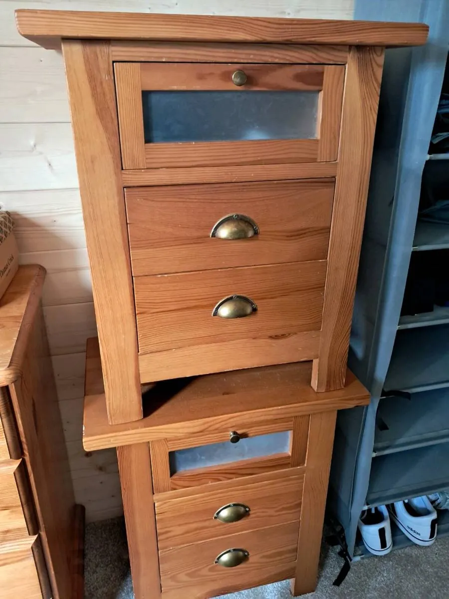 X2 Bedside Lockers