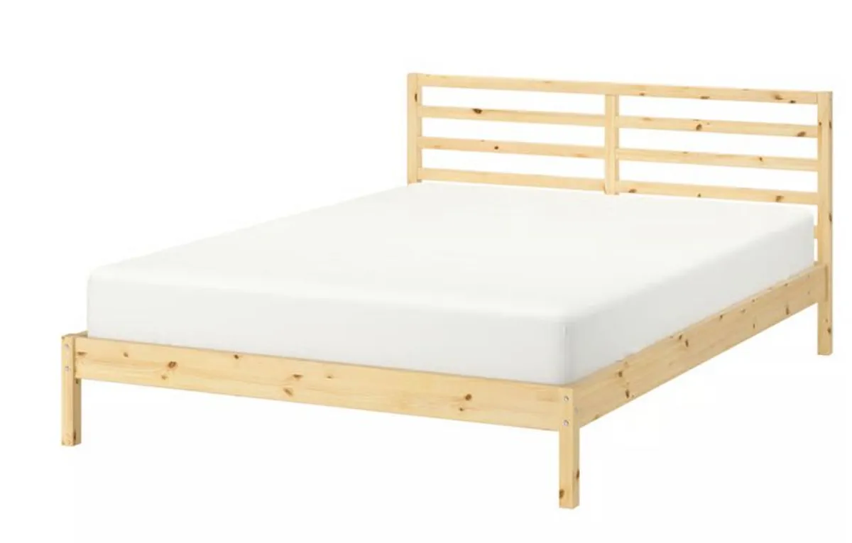 Ikea Tarva Pine Double Bed - Image 4