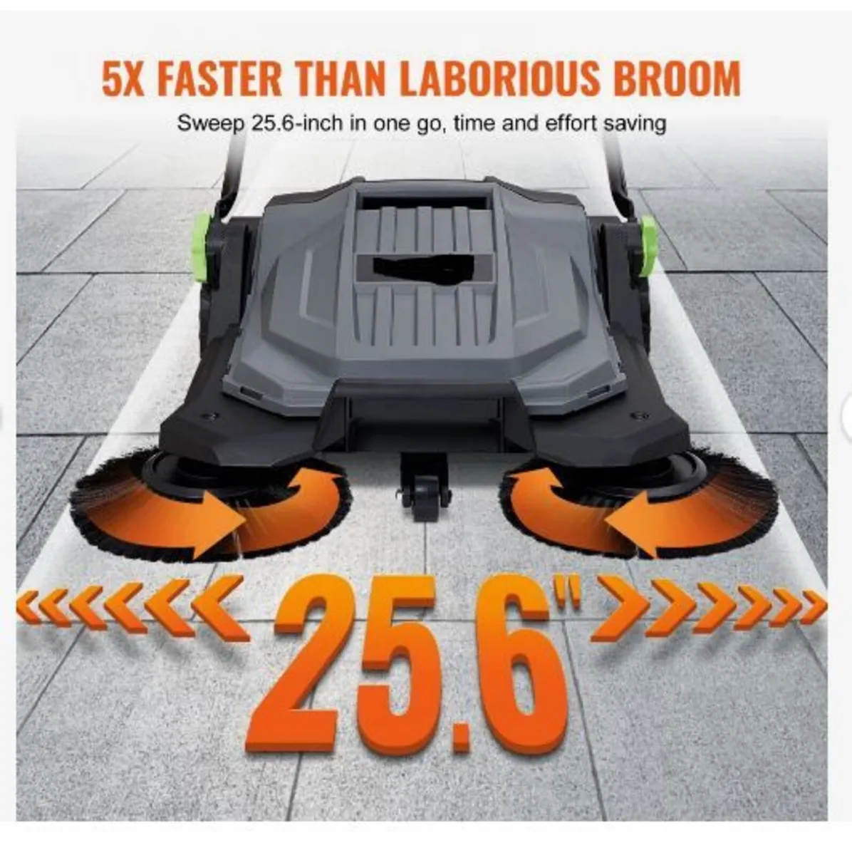 Walk-behind Hand Push Floor Sweeper - Image 3