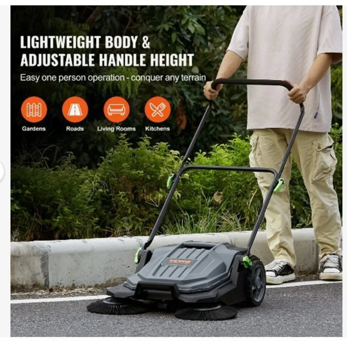 Walk-behind Hand Push Floor Sweeper - Image 2