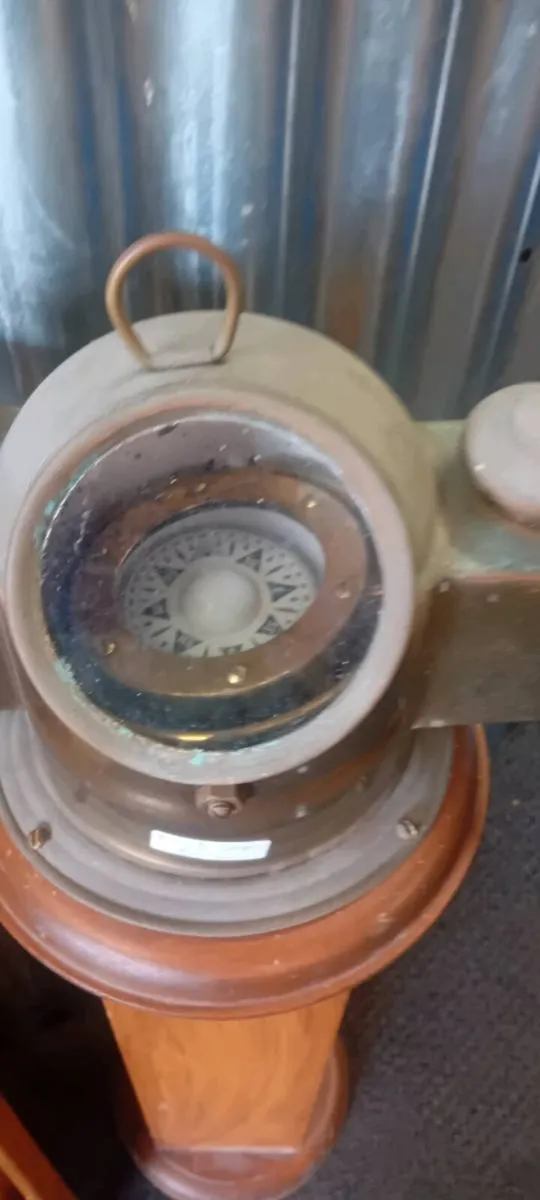 Vintage Mounted Zhips Binnacle Compass - Image 1