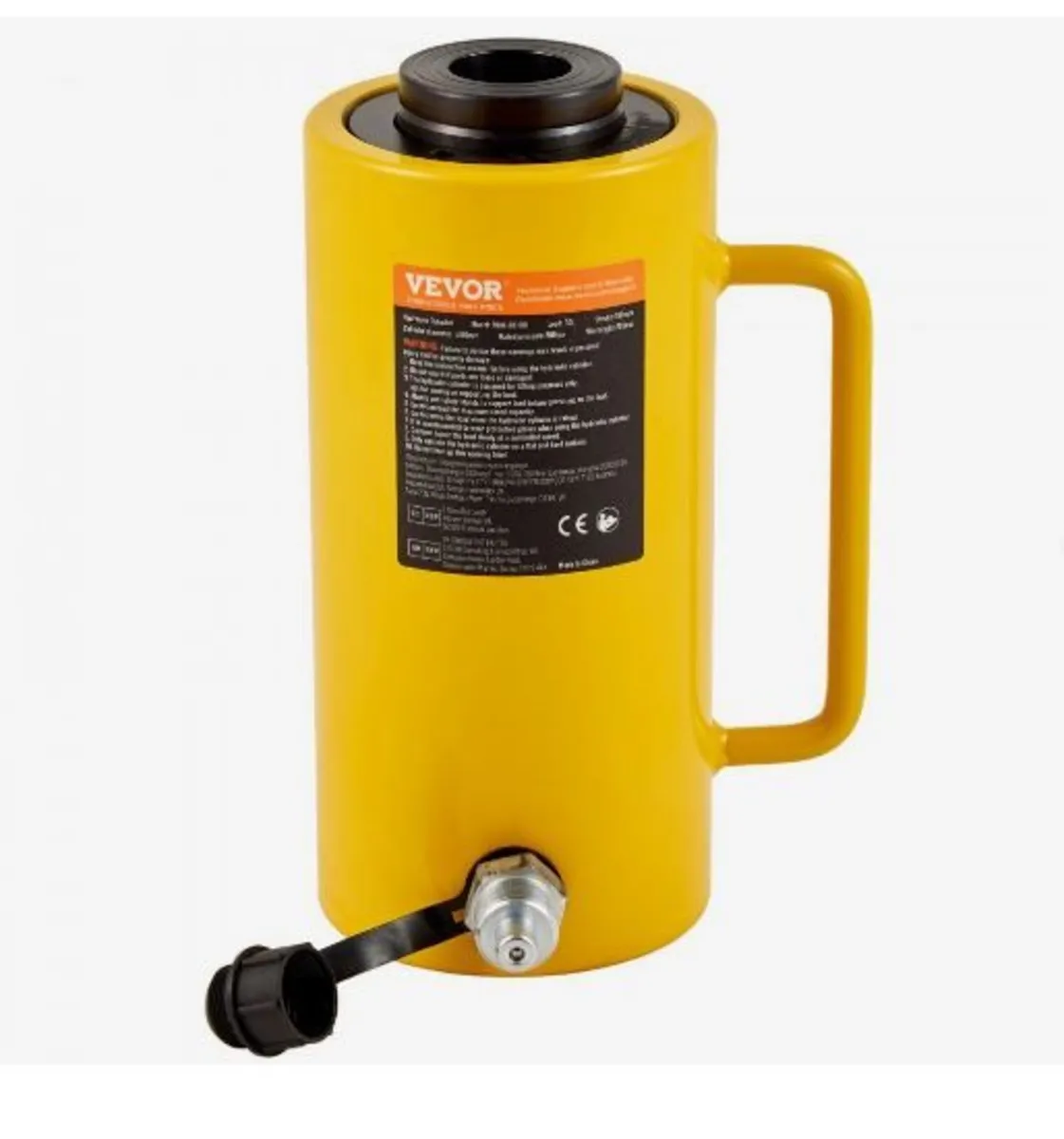 30Ton 10.2 cm Stroke Hollow Hydraulic Cylinder - Image 1