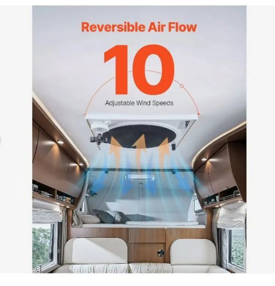 RV Vent Fan, 14 inch RV Roof Vent Fan 12V - Image 4