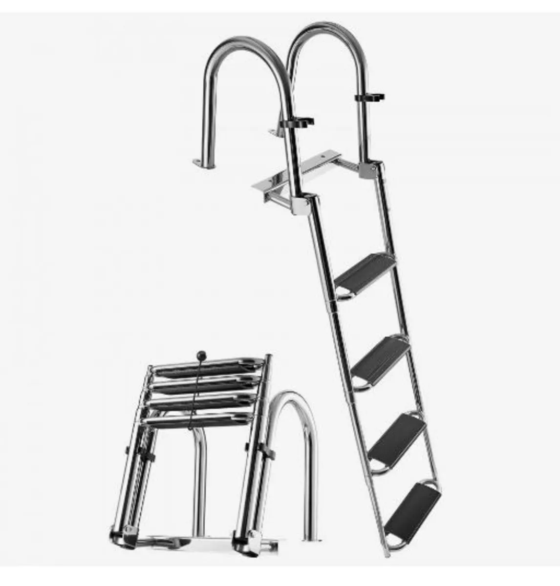 Boat Ladder, 4 Steps, Stainless Steel - Image 1