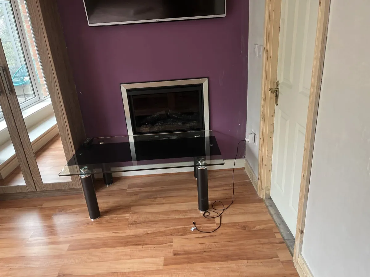 Sofa Table and Wood Shelf - Image 2