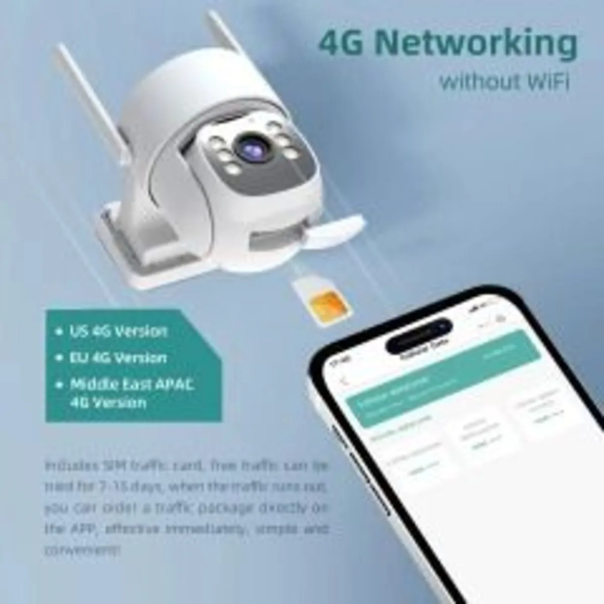 AOV 4G  Smart Solar Outdoor Security Camera - Image 2
